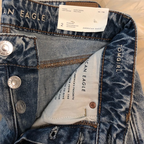 American Eagle Popular Tom Girl Jean SZ 2 - Picture 3 of 4